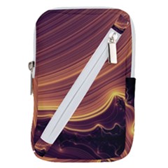 Lines Stripes Background Abstract Belt Pouch Bag (small) by Vaneshart