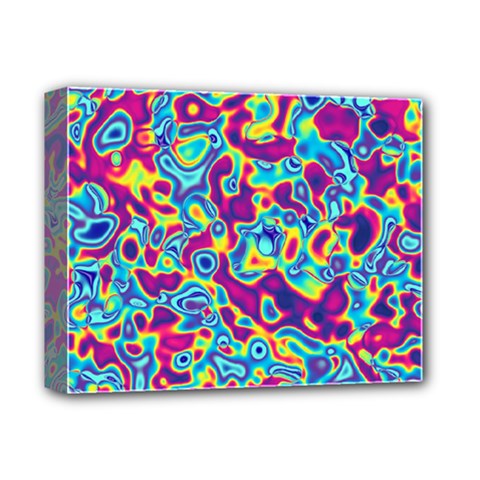 Ripple Motley Colorful Spots Abstract Deluxe Canvas 14  X 11  (stretched) by Vaneshart