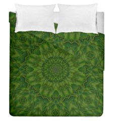 Fauna Nature Ornate Leaf Duvet Cover Double Side (queen Size) by pepitasart