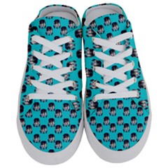 Forest Girl Bight Baby Blue Patttern Half Slippers by snowwhitegirl