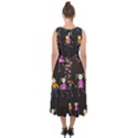 Seamless Tile Background Midi Tie-Back Chiffon Dress View2