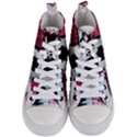 Soccer Ball With Great Britain Flag Women s Mid-Top Canvas Sneakers View1