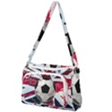Soccer Ball With Great Britain Flag Front Pocket Crossbody Bag View1