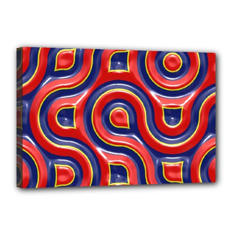 Pattern Curve Design Canvas 18  X 12  (stretched) by Vaneshart