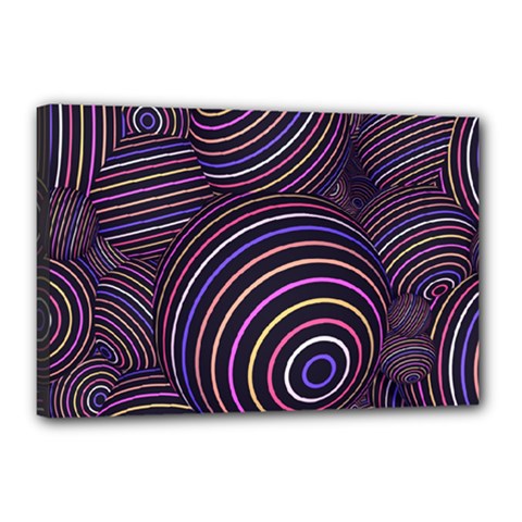 Abtract Colorful Spheres Canvas 18  X 12  (stretched) by Vaneshart