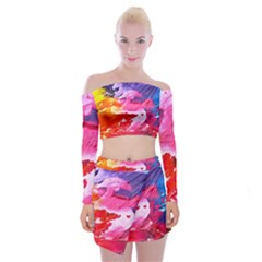 Abstract 2468874 960 720 Off Shoulder Top With Mini Skirt Set by vintage2030