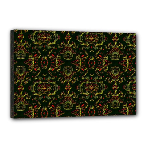 Seamless Pattern Background Canvas 18  X 12  (stretched) by Vaneshart