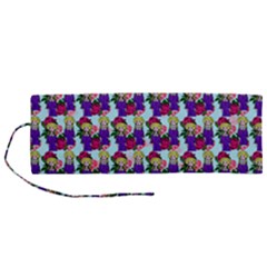 Thursday Pattern  Blue Roll Up Canvas Pencil Holder (m) by snowwhitegirl