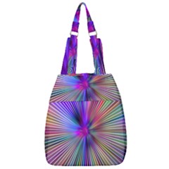 Rays Colorful Laser Ray Light Center Zip Backpack by Bajindul