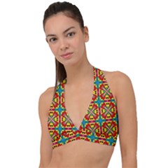 Seamless Halter Plunge Bikini Top by Sobalvarro