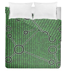 Network Communication Technology Duvet Cover Double Side (queen Size) by Bajindul