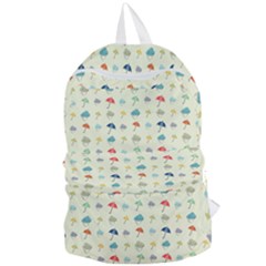 Clouds And Umbrellas Seasons Pattern Foldable Lightweight Backpack by Wegoenart