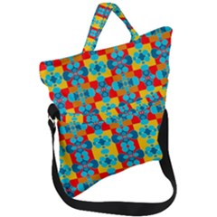 Pop Art  Fold Over Handle Tote Bag by Sobalvarro