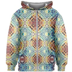 Pattern Kids  Zipper Hoodie Without Drawstring by Sobalvarro
