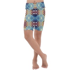 Pattern Kids  Lightweight Velour Cropped Yoga Leggings by Sobalvarro