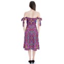 Kaleidoscope  Shoulder Tie Bardot Midi Dress View2