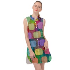 Pattern  Sleeveless Shirt Dress by Sobalvarro