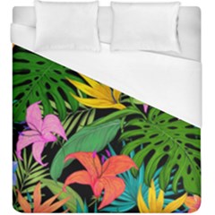 Tropical Greens Duvet Cover (king Size) by Sobalvarro
