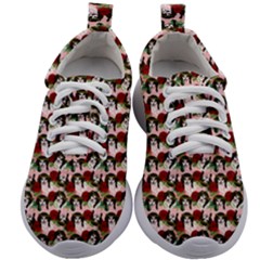 Vintage Hippie Girl Pattern Pnk Kids Athletic Shoes by snowwhitegirl