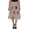 Cat Faces Pattern Perfect Length Midi Skirt View1