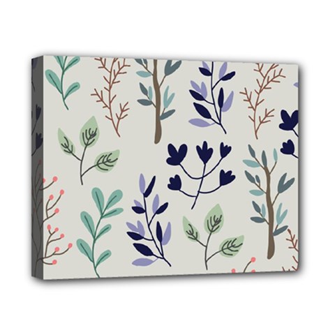 Dark Tone Plant Pattern Canvas 10  X 8  (stretched) by Vaneshart