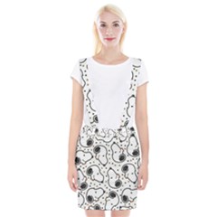 Dog Pattern Braces Suspender Skirt by Vaneshart