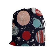 Space Galaxy Pattern Drawstring Pouch (xl) by Vaneshart