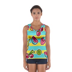 Summer Fruits Patterns Sport Tank Top  by Vaneshart