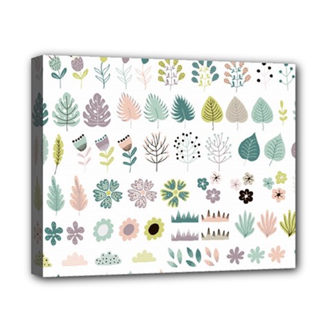 Cute Flowers Plants Big Collection Canvas 10  X 8  (stretched) by Vaneshart