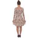Leopard Print Quarter Sleeve Skater Dress View2