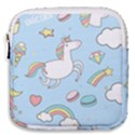Unicorn Seamless Pattern Background Vector Mini Square Pouch View1