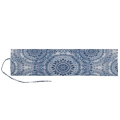 Boho Pattern Style Graphic Vector Roll Up Canvas Pencil Holder (l) by Sobalvarro