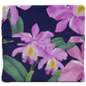 Vector Hand Drawn Orchid Flower Pattern Back Support Cushion View4