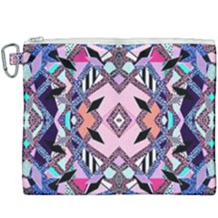 Marble Texture Print Fashion Style Patternbank Vasare Nar Abstract Trend Style Geometric Canvas Cosmetic Bag (xxxl) by Sobalvarro