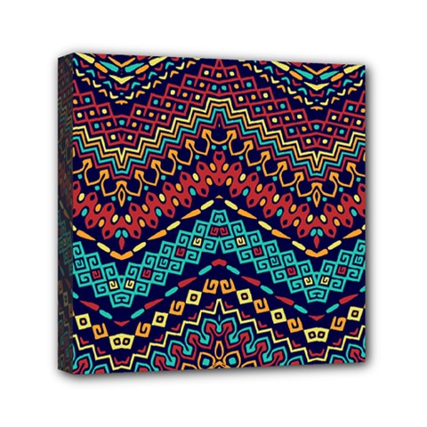 Ethnic  Mini Canvas 6  X 6  (stretched) by Sobalvarro