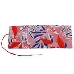 Tropical Seamless Pattern With Colorful Leaves Plants Roll Up Canvas Pencil Holder (s) by Vaneshart