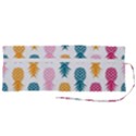 Tropic Fruit Pineapple Seamless Pattern Design Vector Illustration Roll Up Canvas Pencil Holder (M) View2