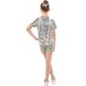 String Of Lights Christmas Festive Party Kids  Mesh Tee and Shorts Set View2