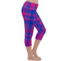 Bisexual plaid Lightweight Velour Capri Yoga Leggings View3
