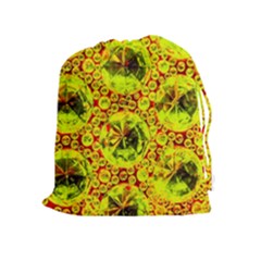 Cut Glass Beads Drawstring Pouch (xl) by essentialimage