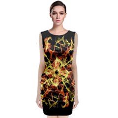 Ablaze Sleeveless Velvet Midi Dress by litana