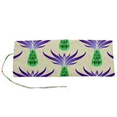 Thistles Purple Flora Flowering Roll Up Canvas Pencil Holder (s) by Vaneshart