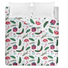 Christmas Background Duvet Cover Double Side (queen Size) by Vaneshart