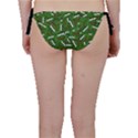 Pepe the Frog Face pattern Green Kekistan meme Bikini Bottom View2