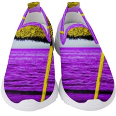 Pop Art Beach Umbrella Kids  Slip On Sneakers by essentialimage