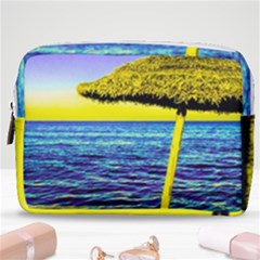 Pop Art Beach Umbrella  Make Up Pouch (medium) by essentialimage