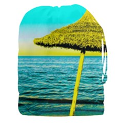Pop Art Beach Umbrella  Drawstring Pouch (3xl) by essentialimage