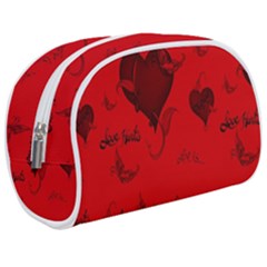 Wonderful Pattern Of Hearts Makeup Case (medium) by FantasyWorld7