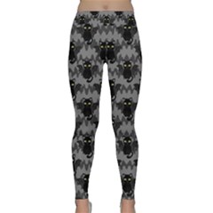 Halloween Bat Cat Classic Yoga Leggings by trulycreative