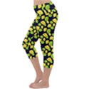 Lemon Lime Lightweight Velour Capri Yoga Leggings View2